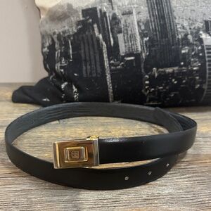 Vintage Givenchy reversible leather belt (as is tarnished)